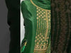 Emerald Heavy Chinon Embroidered Digital Print Palazzo Suit