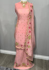 Blush Georgette Full Embroidered Sequin Suit